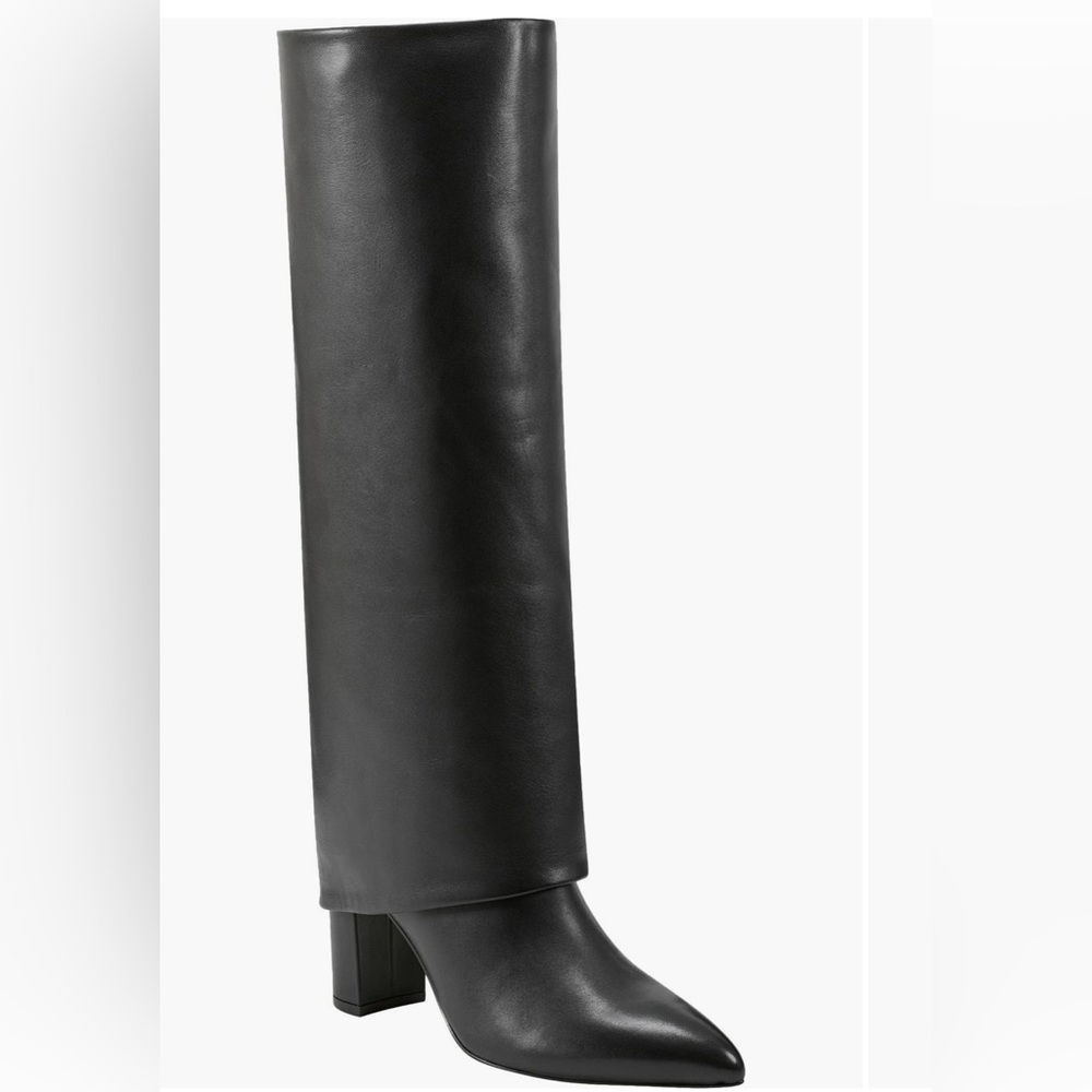 🖤 Marc Fisher Leina Foldover Leather Boots - Size 7 - Excellent Condition 🖤